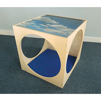 Whitney Brothers Acrylic Top Playhouse Cube With Floor Mat Set — for Exercise and Therapy Floor Work