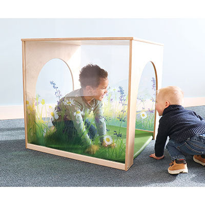 Whitney Brothers Nature View Playhouse Cube And Mat Set — for Exercise and Therapy Floor Work