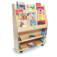 Whitney Brothers Deluxe Mobile Book Library — for Pediatric Furniture in Clinical and Institutional Care