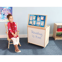 Whitney Brothers Big Book Display with Write and Wipe Back — for Pediatric Furniture in Clinical and Institutional Care