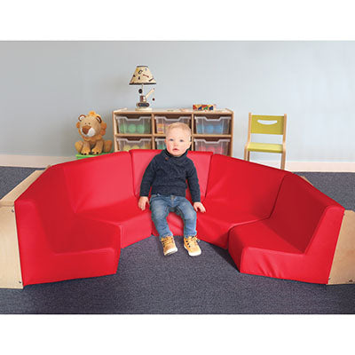 Whitney Brothers Five Section Reading Nook — for Pediatric Furniture in Clinical and Institutional Care