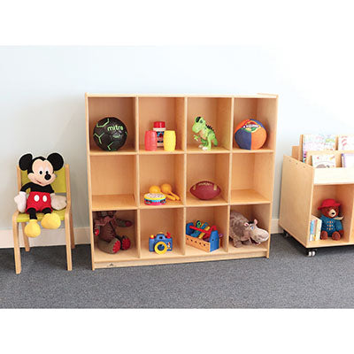 Whitney Brothers 12 Cubby Backpack Storage Cabinet — for Organized Equipment Storage