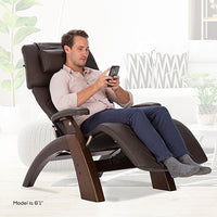 Human Touch Perfect Chair, PC-350 Classic Power, Dark Walnut/Espresso Top Grain Leather — for Massage Therapy and Muscle Recovery