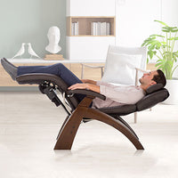 Human Touch Perfect Chair, PC-350 Classic Power, Dark Walnut/Espresso Top Grain Leather — for Massage Therapy and Muscle Recovery