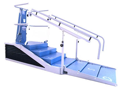 DPE Medical Dynamic Stair Trainer Accessory, Reversible Stairs / Ramp (for DST8000 and DST8000 Pro) — for Ambulation Training in Clinical and Institutional Care