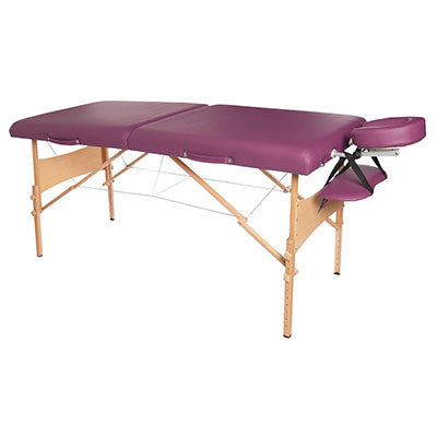 3B Scientific Deluxe massage table, 30" x 73", burgundy — for Massage Therapy and Muscle Recovery