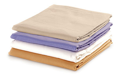 CanDo Massage Sheet Set - Includes: Fitted, Flat and Cradle Sheets - Cotton Poly - Java — for Massage Therapy and Muscle Recovery
