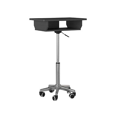 Techni Mobili Folding Table Laptop Cart, Graphite — for Treatment and Examination Rooms
