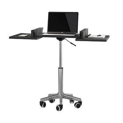 Techni Mobili Folding Table Laptop Cart, Graphite — for Treatment and Examination Rooms