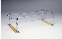 CanDo Parallel Bars, wood base, folding, height and width adjustable, 10' L x 16" - 24" W x 22" - 36" H — for Treatment and Examination Rooms