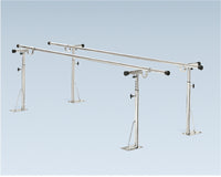 CanDo Parallel Bars, floor mounted, height and width adjustable, 10' L x 6" W x 26" - 44" H — for Treatment and Examination Rooms