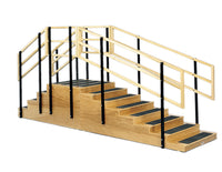 CanDo Training stairs, convertible, 4 and 8 steps with platform, 24" x 24" platform — for Therapy and Rehabilitation Programs