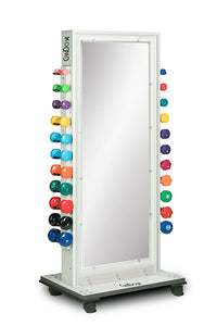 CanDo Mobile Weight Rack and Mirror without Accessories — for Strength Training and Rehabilitation
