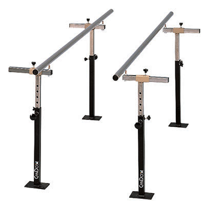 CanDo Floor Mounted Parallel Bars, Height & Width Adjustable, 7' — for Treatment and Examination Rooms