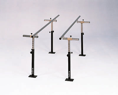 CanDo Floor Mounted Parallel Bars, Height & Width Adjustable, 10' — for Treatment and Examination Rooms