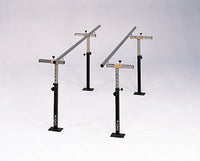 CanDo Floor Mounted Parallel Bars, Height & Width Adjustable, 12' — for Treatment and Examination Rooms
