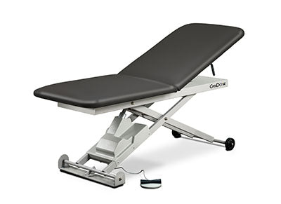 CanDo Hi-Lo Treatment Table, 2-Section, Upholstered Top, Adj Backrest, 72" x 27", 220V — for Treatment and Examination Rooms