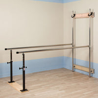 CanDo Wall Mounted Folding Parallel Bars, 7' — for CanDo Treatment Furniture in Clinical and Institutional Care