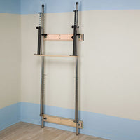 CanDo Wall Mounted Folding Parallel Bars, 7' — for CanDo Treatment Furniture in Clinical and Institutional Care