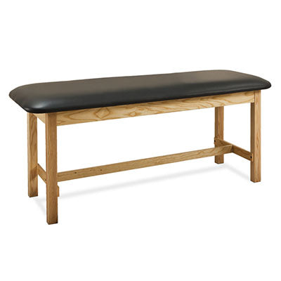 Clinton Classic Treatment Table, 1-Section, H-brace, 72" x 27" x 31" — for Treatment and Examination Rooms