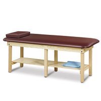 Clinton Classic Bariatric Treatment Table, 1-Section, Shelf, 78" x 30" x 31" — for Treatment and Examination Rooms