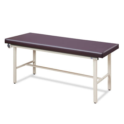 Clinton Alpha-S Treatment Table, 1-Section, H-brace, 72" x 27" x 31" — for Treatment and Examination Rooms