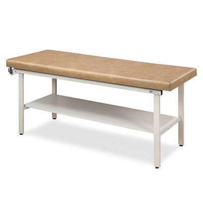 Clinton Alpha-S Treatment Table, 1-Section, 1 Shelf, 72" x 27" x 31" — for Treatment and Examination Rooms