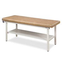 Clinton Alpha-S Treatment Table, 1-Section, 1 Shelf, 72" x 27" x 31" — for Treatment and Examination Rooms