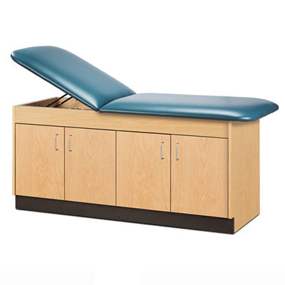 Clinton Cabinet Style Treatment Table, 4 Doors, 30"W — for Treatment and Examination Rooms