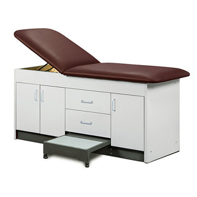 Clinton Step-Up Table, 2-Section, 3 Doors, 2 Drawers, 27"W — for Treatment and Examination Rooms