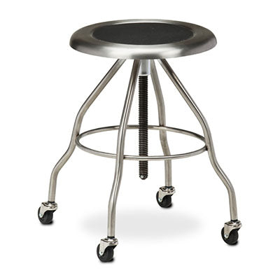 Clinton Stool, Stainless Steel Stool, 4 Casters — for Clinical and Treatment Rooms