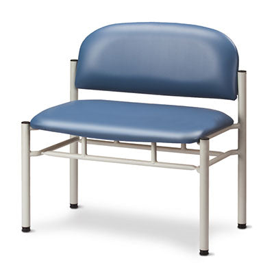 Clinton Gray Frame Chair, No Arms, Extra Wide — for Seating in Clinical and Institutional Care