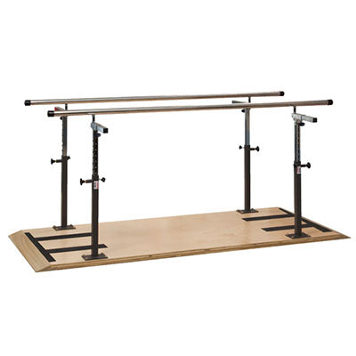 Clinton Platform Mounted Parallel Bars, 12' — for Therapy and Rehabilitation Programs