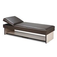 Clinton Recovery Couch, Panel leg, 1 Shelf, Non-Adjustable Pillow Wedge — for Elevated Positioning and Comfort