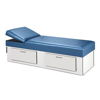 Clinton Recovery Couch, 2 Drawer, Non-Adjustable Pillow Wedge, 72" x 27" x 20" — for Elevated Positioning and Comfort