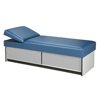 Clinton Recovery Couch, Sliding Doors, Non-Adjustable Pillow Wedge, 72" x 27" x 20" — for Elevated Positioning and Comfort