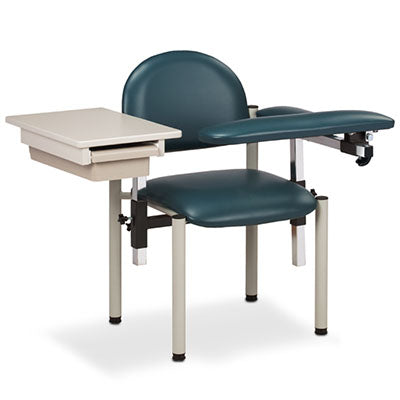 Clinton SC Series Phlebotomy Chair, Padded Arms, Drawer — for Phlebotomy Equipment in Clinical and Institutional Care