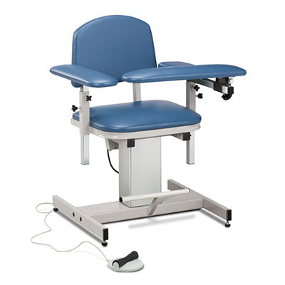 Clinton Power Series Phlebotomy Chair, Padded Arms — for Phlebotomy Equipment in Clinical and Institutional Care