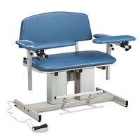 Clinton Power Series Phlebotomy Bariatric Chair, Padded Arms — for Phlebotomy Equipment in Clinical and Institutional Care