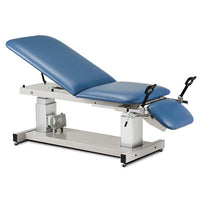 Clinton Multi-Use Ultrasound Table, 3-Section, Motorized Hi-Lo, Stirrups, 72" x 34", 220V — for Therapeutic Ultrasound Treatment