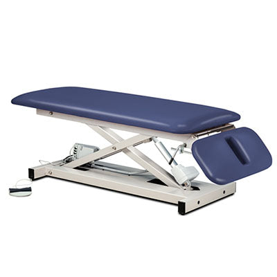 Clinton Space Saver Treatment Table, 2-Section, Motorized Hi-Lo, Drop Section, 76" x 27" — for Treatment and Examination Rooms