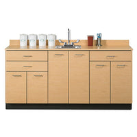 Clinton Base Cabinet, 6 Doors, 3 Drawers, 72"L — for Treatment Cabinet in Clinical and Institutional Care