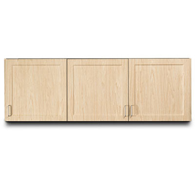 Clinton Fashion Finish Wall Cabinet, 3 Doors, 72" x 12" x 24" — for Treatment Cabinet in Clinical and Institutional Care