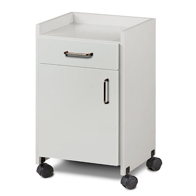Clinton Mobile Bedside Cabinet, 17.25" x 15.75" x 29.25" — for Treatment Cabinet in Clinical and Institutional Care