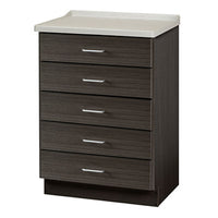 Clinton Fashion Finish Treatment Cabinet, Molded Top, 5 Drawers — for Treatment Cabinet in Clinical and Institutional Care