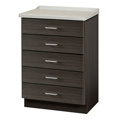 Clinton Fashion Finish Treatment Cabinet, Molded Top, 5 Drawers — for Treatment Cabinet in Clinical and Institutional Care