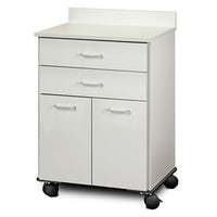 Clinton Mobile Treatment Cabinet, 2 Doors, 2 Drawers — for Treatment Cabinet in Clinical and Institutional Care