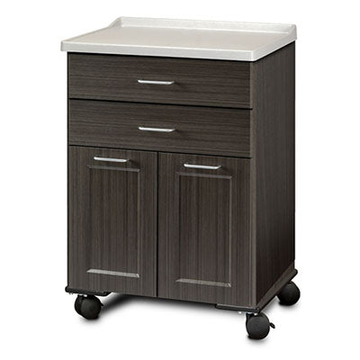 Clinton Fashion Finish Mobile Treatment Cabinet, Molded Top, 2 Doors, 2 Drawers — for Treatment Cabinet in Clinical and Institutional Care