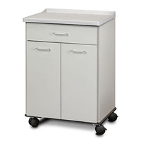 Clinton Mobile Treatment Cabinet, Molded Top, 2 Doors, 1 Drawer — for Treatment Cabinet in Clinical and Institutional Care