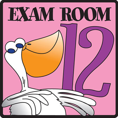 Clinton Exam Room 12 Sign — for Accessories in Clinical and Institutional Care